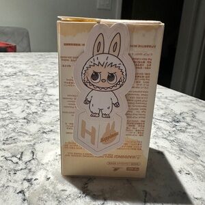 POP MART Labubu V4 The Monsters Pin For Love Alphabet Plush Pendant - Letter H